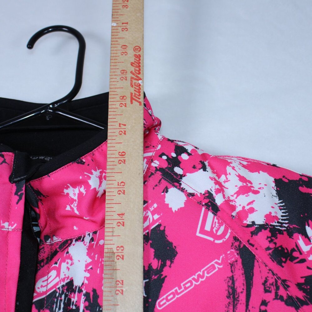 Coldwave Ladies Snowmobile Jacket Pink Black White Splatter Print Size SM - Picture 13 of 15